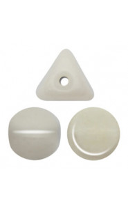 Ilos par Puca® beads Opaque white ceramic look 03000-14400